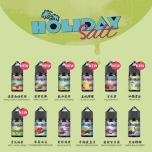 正版 HOLIDAY SALT 30ML 假日鹽 小煙油 菸油 電子煙油 果汁 E-JULCE E-LIQUID